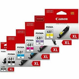 Genuine Canon PGBK-680XL / CLI-681XL / 681XL Value Pack 4 Inks for Pixma Printer
