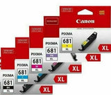 Genuine Canon PGBK-680XL / CLI-681XL / 681XL Value Pack 4 Inks for Pixma Printer