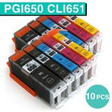 25x PGI650 CLI651 Generic Ink For Canon MG5460 MG5660 MG6460 MX926 IX6860 iP7260