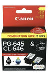 2 Canon PG-645 CL-646 ink cartridges Combo Pack Genuine New 645 646