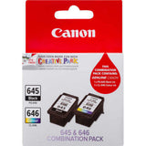 2 Canon PG-645 CL-646 ink cartridges Combo Pack Genuine New 645 646