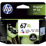 2 Genuine HP 67XL Black / HP 67XL Colour High Yield Inkjet Cartridge