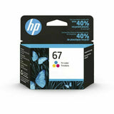 2 HP Genuine #67BK/Col Ink Set Envy 6020/6420/Deskjet 2330/2332 3YM56AA 3YM55AA