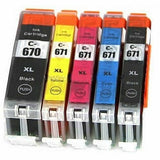 10x PGI670 CLI671 Generic Ink For Canon MG5760 MG5765 MG6860 MG6865 TS5060 6060