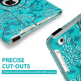 360 Leather Case Cover for Apple iPad 10.9 11 10 9 8 7 Gen 6 5 4 Air Pro FLOWER