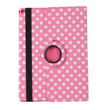 360 Rotating Polka DOT Print Flip Stand Case Cover for Apple iPad 2 3 4 5 6 MINI