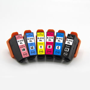 6x COMP Ink 312XL 312 XL BK/C/M/Y/LC/LM for EPSON XP8500 XP-8500 XP8600 XP-8600