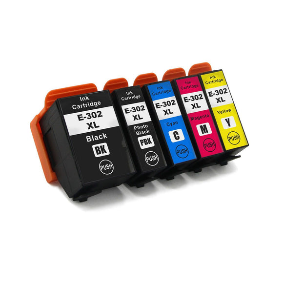 5x Generic 302 302XL Ink Cartridge For Epson Expression XP-6000 XP-6100 XP6000