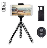 Flexible GORILLA Tripod Stand Universal Phone Mount + bluetooth for iPhone 16 15
