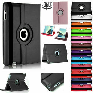 For Apple iPad 2 3 4 360 Degree Rotating Leather Folding Flip Smart Case Cover