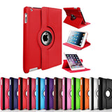 For Apple iPad 2 3 4 360 Degree Rotating Leather Folding Flip Smart Case Cover