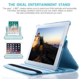 360 Leather Case Cover for Apple iPad 10.9 11 10 9 8 7 Gen 6 5 4 Air Pro FLOWER