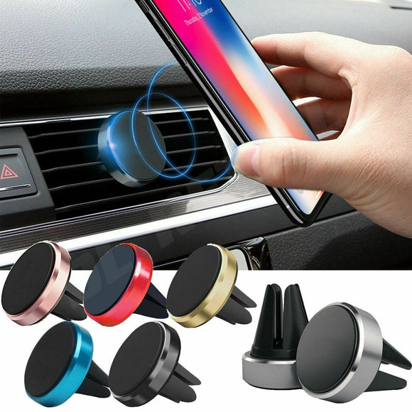 360° Rotating Magnetic Car Mount Holder Air Vent For Cell iPhone 16 15 14 13 12