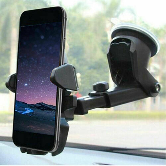Car Phone Holder Mount 360° Rotatable, Extendable Arm for iPhone Samsung