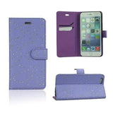 for Apple iPhone 8 7 6 DIAMOND bling crystal sparkle Wallet Flip Cover Case