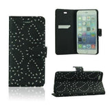 for Apple iPhone 8 7 6 DIAMOND bling crystal sparkle Wallet Flip Cover Case