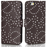 for Apple iPhone 8 7 6 DIAMOND bling crystal sparkle Wallet Flip Cover Case