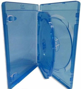 50 x Blu Ray Triple 14mm Quality Cover Cases with logo - Holds 3 Bluray Discs Br