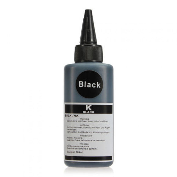 4 x100ml Refill Ink kit for HP BROTHER ESPON CANON - 4 Black