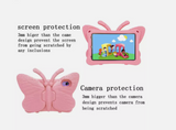 Butterfly Case Cover for iPad 9th 8th 7th Gen Air EVA Heavy Duty Shockproof Kids