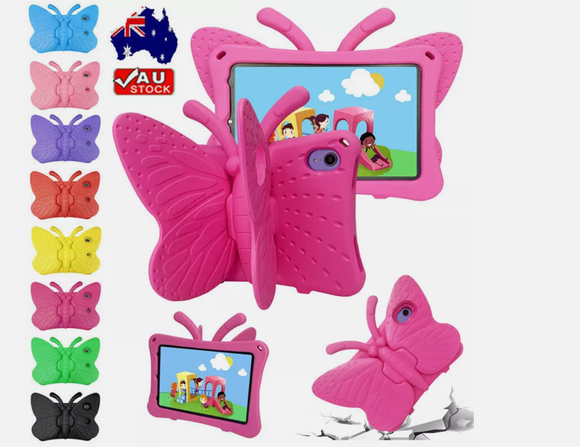 Butterfly Case Cover for iPad 8th 7th 9th Gen Air EVA Heavy Duty Shockproof Kids