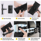 Universal Car Seat Back Headrest Mount Holder for 6-27cm iPad Phone Tablet