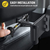 Universal Car Seat Back Headrest Mount Holder for 6-27cm iPad Phone Tablet