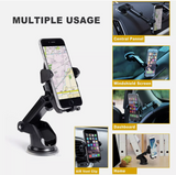 LONG Universal 360° Windshield Car Mount Holder Phone Stand For Mobile Samsung