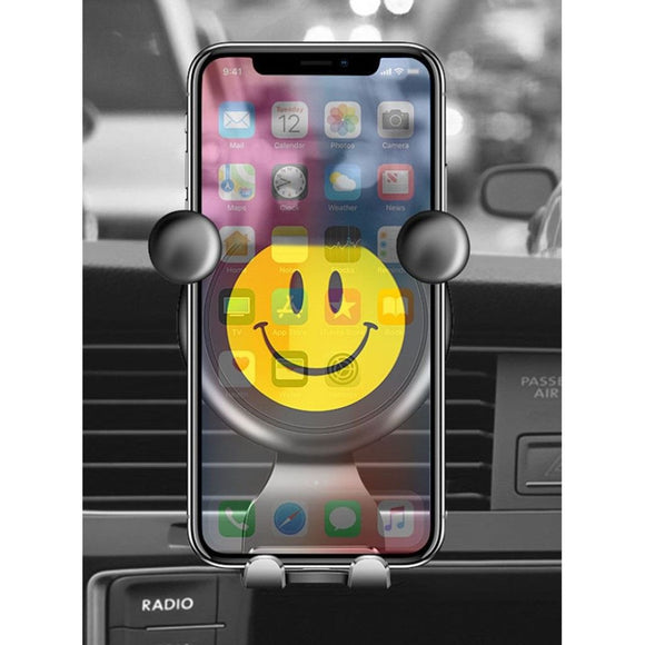 SMILEY FACE Universal Car Air Vent Mount Holder Cradle For samsung iphone AUS
