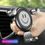 SMILEY FACE Universal Car Air Vent Mount Holder Cradle For samsung iphone AUS