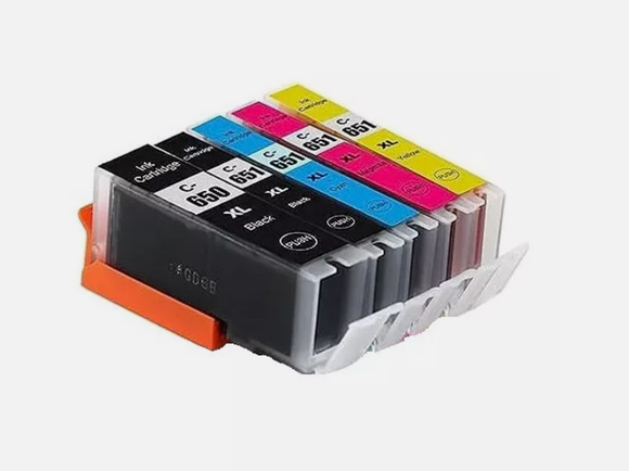 5x Generic CLI 651 PGI 650XL ink Cartridges for Canon Pixma MG5660 MG6660 IP7260