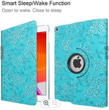 360 Leather Case Cover for Apple iPad 10.9 11 10 9 8 7 Gen 6 5 4 Air Pro FLOWER