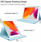 360 Leather Case Cover for Apple iPad 10.9 11 10 9 8 7 Gen 6 5 4 Air Pro FLOWER