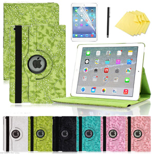for Apple iPad mini 1 2 3 FLOWER 360 Rotating heavy duty Case Cover AU SELLER