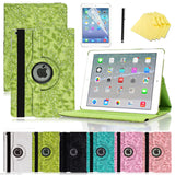360 Leather Case Cover for Apple iPad 10.9 11 10 9 8 7 Gen 6 5 4 Air Pro FLOWER