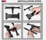 Extendable FIXED Car Back Seat Headrest Long Mount Universal Holder iPad Tablet
