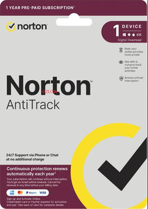 Norton AntiTrack Anti Track 2025 1 Device 1 Year Tracking Blocker E-License AUS