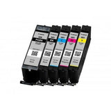5 Canon Genuine Ink Set x 5 Cartridges PGI-680 (PGBK) CLI-681 (BK Y C M) ##