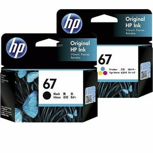 Genuine HP 67 Black Or Colour Standard Yield Inkjet Cartridge EXPIRED DEC 2024
