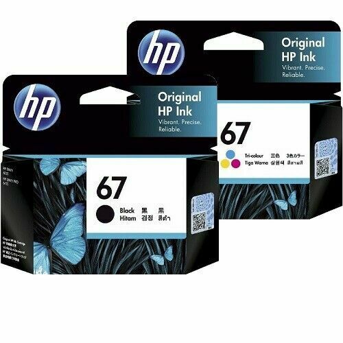 Genuine HP 67 Black Or Colour Standard Yield Inkjet Cartridge EXPIRED DEC 2024