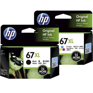 Genuine HP 67XL Black / HP 67XL Colour High Yield Inkjet Cartridge expired 2025