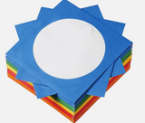 500 Mixed COLOUR CD DVD BDR Paper Sleeve Envelopes