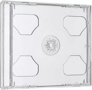 100 Standard 10mm Jewel CD Cases with CLEAR Tray DOUBLE 10.4mm Disc case DBT PO