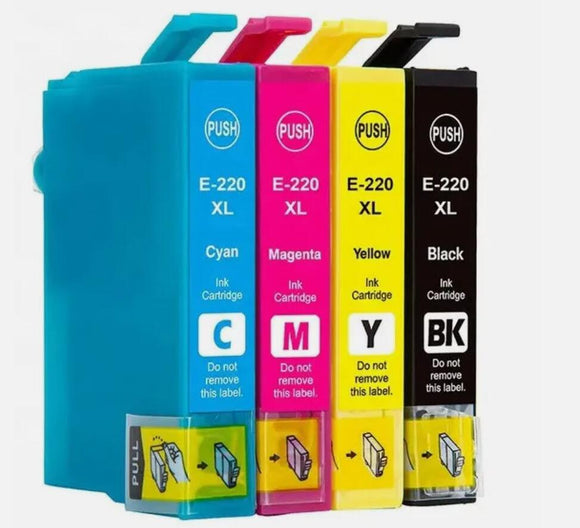 4x Generic T220 220 XL ink Cartridge for Epson XP 320 420 424 WF 2750 2760 2660