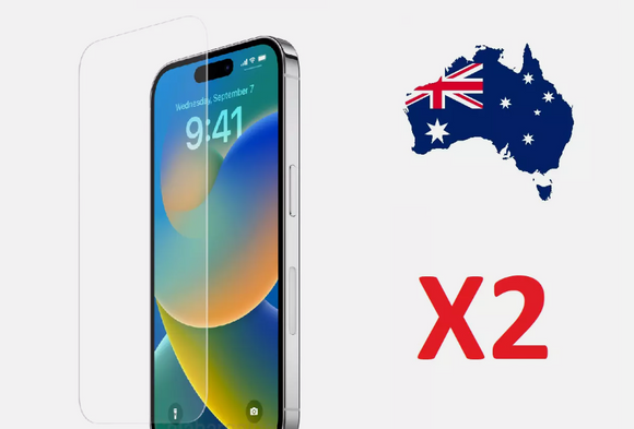 2X Tempered Glass Screen Protector For iPhone 16 15 14 13 12 11 XR Pro Max Plus
