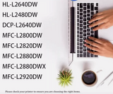 2x TN2530XL Toner for Brother MFC-L2820DW MFC-L2880DW MFC-L2880DWXL MFC-L2920DW