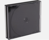 10 x Triple JEWEL CD CASES with Black Tray - 3 Disc 24mm spine - High Quality CD