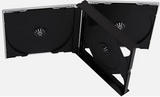 50 x Triple JEWEL CD CASES with Black Tray - 3 Disc 24mm spine - High Quality CD