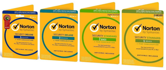 Norton Antivirus Security Standard DELUXE PREMIUM 2021 1 - 5 Window Android Mac