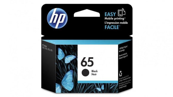 2 x Genuine HP65 Black Ink Cartridges N9K02AA For HP Deskjet 2620,5020,5034 5075